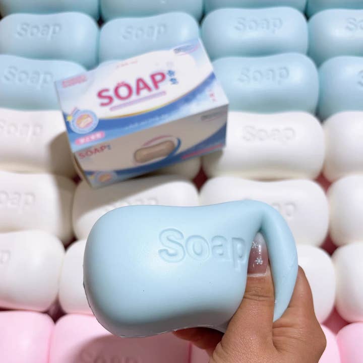 Soap-Bar Squishy Stress Toy — Super-Soft Squeeze
